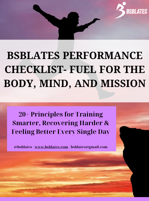 FREE BSBLATES Performance Checklist